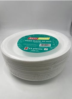 Buy Foam plate10 inch 25 pieces in UAE