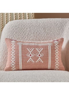 Buy Cancun Tribe Woven Embroidered Filled Cushion 50 x 30 cm in UAE