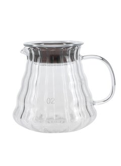 Buy Liying Clear Glass Range Coffee Server 500ML Carafe with Lid for Pour Over Tea & Coffee Maker, Heat Resistant Glass in UAE