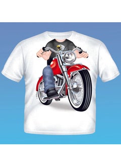 Buy Baby Biker Fat Boy T-Shirt For 1 - 2 Years Baby in UAE