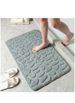 Buy 1-Piece Size Is 50x80 Cm Household Cobblestone Embossed Doorstep Carpet Doormat Bathroom Minimalist Wind Absorbent Foot Mat Bathroom Anti-Skid Mat Floor Mat in UAE