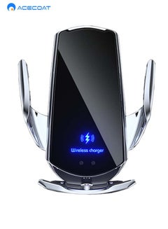 Buy Q3 Car Wireless Charger,Smart Induction Magnetic Phone Holder with 360° Rotatable Design,15W Fast Charging Auto-Clamping Qi Wireless Charger,General Car Accessories for Apple,Huawei,Samsung phone in Saudi Arabia