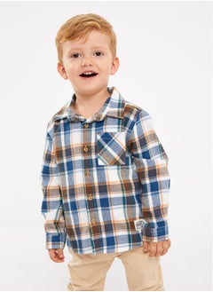 اشتري Long Sleeve Plaid Patterned Baby Boy Shirt في مصر