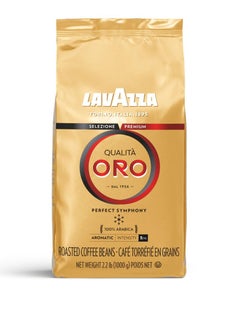 اشتري Lavazza qualita oro whole bean blend medium roast 2.2 pound pack of 1 100% arabica central america & african highland origins fruity & aromatic في الامارات