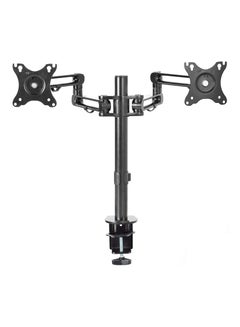 Buy Dual LCD Monitor Fully Adjustable Desk Mount Stand For 2 Screens 17 to 32 VESA 75x75mm and 100x100mm in UAE