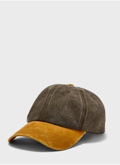 Buy Color Block Curve Peak Cap in UAE