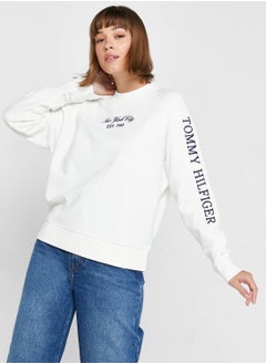 Buy Crew Neck Graphic Sweatshirt in UAE