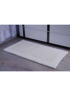 Buy Tiffany Reversible Bath Mat 65x120cm cream in UAE