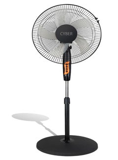 Buy Pedestal Stand Fan 5 Blade  16 Inch 60W CYSF-1731 Black in UAE