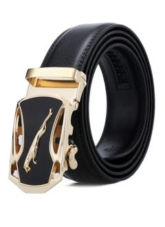 Buy An elegant men's belt made of 100% genuine leather, durable and of high quality, with a buckle made of high-quality metal that is resistant to rust and cracks and does not change color. in Egypt