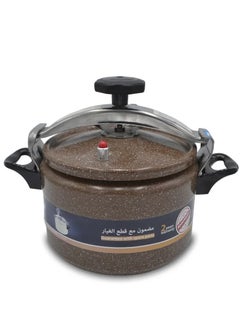 Buy 7Liters Granite pressure cooker brown color 7 liters brown in Saudi Arabia