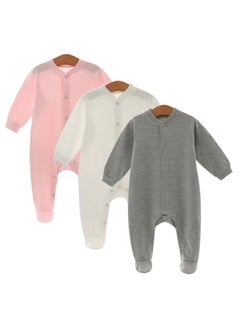 Buy Long Sleeve Foot Cover Crawling Suit for Infants in Saudi Arabia