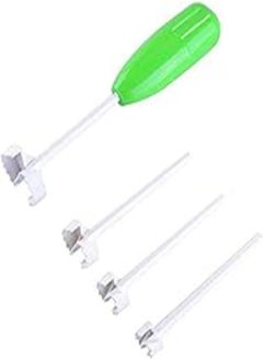 اشتري 4pcs Replaceable Head Vegetable Spiral Cutter Vege Drill Spiralizer Digging Device Corer Device Corer For Stuffed Vegetables في مصر