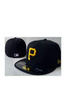 Buy NEW York Rfashion Embroidered Fitted Baseball Team Cap with Closed Back for Sun Protection60.6cm in Saudi Arabia