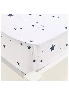 اشتري Eco Snuggle Stars Organic Cotton 200 Thread Count Full Fitted Sheet - 120x200 cm في السعودية