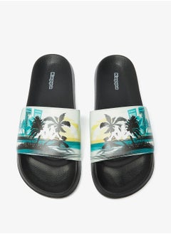 اشتري Men's Printed Slip-On Slides في الامارات