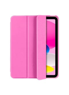 Buy Smart Flip Back Case Cover with Pen Holder For Apple iPad 10 10th Generation 10.9 Inch 2022 Pink in Saudi Arabia