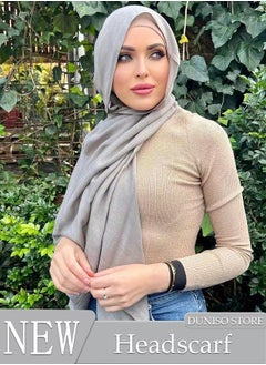 اشتري Hijab for Women Muslim Cotton Hijab Fashion Hijab Scarf, Elegant Modest Muslim Islamic Ramadan Soft Lightweight Jersey Hijab Long Scarf في السعودية