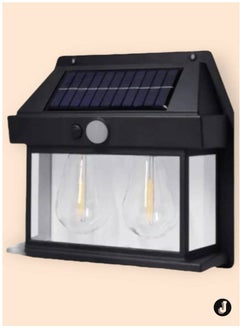 Buy "NEW Solar Sensor Wall Light – Dual Bulb Outdoor Lighting for Enhanced Security & Illumination" in UAE