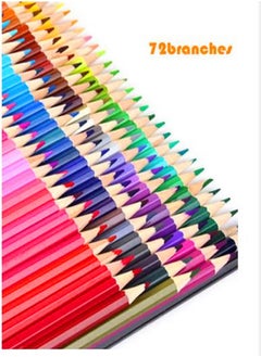 Buy 72 Colour Professional Oil Color Wooden Drawing Pencils Multicolour in Saudi Arabia