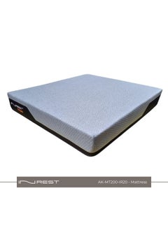 Buy INREST 20 Medical Mattress - King Size (200*200 cm), 27 cm Height, High Resilience Foam, Excellent Support for All Body Parts, Vibration Isolation, Ideal for Back and Joint Support, 5-Year Sagging Warranty, Easy Care, and High Quality in Saudi Arabia