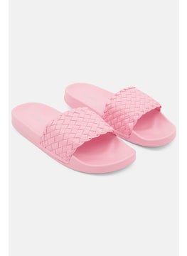 Buy Women Fashion Lady Open Toe Slide Slippers, Light Pink in Saudi Arabia