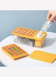 Buy Ice Cube Tray with Lid Bin for Freezer,Easy Release Ice Cube Molds in Saudi Arabia