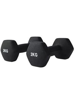 Buy New MASTON Hand Weight Neoprene Coated Dumbbell for Home Gym Equipment Workouts Strength Training Free Weights for Women, Men, Seniors and Youth（Pair） in UAE