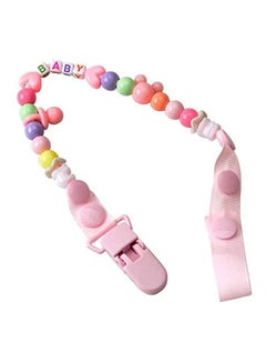 Buy Baby Beads Chain Rope Anti-Drop Pacifier Clip Teether Nipple Holder Leash in UAE