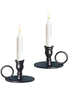 Buy Candle Holders Set of 2  Taper Candlestick Holders Metal Candle Holder for Home Decor, Party, Gift in UAE