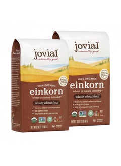 اشتري Jovial Einkorn 100% Organic Einkorn Whole Wheat Flour - Baking Flour, High Protein, Non-GMO, USDA Certified Organic, Unbleached Flour, Product of Italy, Organic Whole Wheat Flour - 32 Oz في الامارات