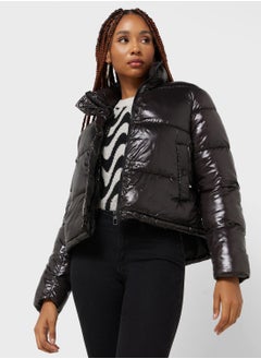 Buy High Neck Puffer Jacket in UAE