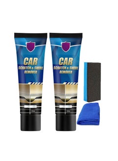 Buy Car Scratch Remover Kit, 2 Pcs 120ml Car Scratch Repair Paste, Scratch Removal Paste for Repairing Car Scratches, Car Maintenance and Refurbishment Paint Scratch Polishing Repair Paste in UAE