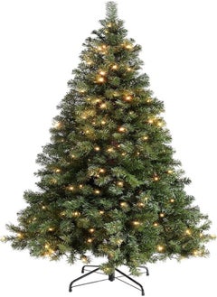 Buy Pre-Lit Spruce Multi-Function Christmas Tree with 200 LED Lights, (6 feet/1.8 m) - Green in Egypt