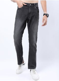 Buy Mid Rise Light Fade Jeans with Pockets in Saudi Arabia