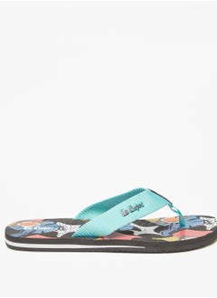 Buy Men's Printed Slip-On Thong Slippers in Saudi Arabia