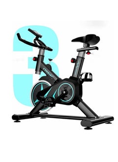 Buy Exercise Bike Indoor Cycling Stationary Bike with Heart Rate Sensor and Comfort Seat 220lb in UAE