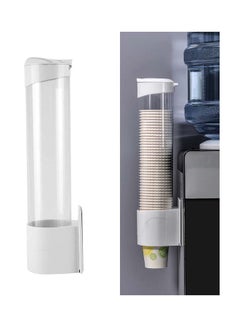 Buy Together-life cup dispenser wall mounted plastic water dispenser disposable cup holder rack, paste or screw plate mountable for paper cups halloween party supplies, 7.5cm 50 cups in Egypt