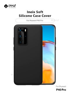 Buy Soft Silicone Case Cover For Huawei P40 Pro - Black in Saudi Arabia