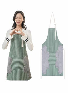 Buy Adjustable Soft Bib Apron Women's Oxford Cloth Waterproof Aprons Kitchen Cooking Clothes, Durable Goods, Professional Grade Chef Apron for Kitchen Cooking BBQ in UAE