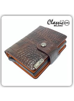 Buy Classic Milano Wallet for men Premium Quality PU Mens Wallet Auto Cardholder (Brown) by Milano Leather in UAE