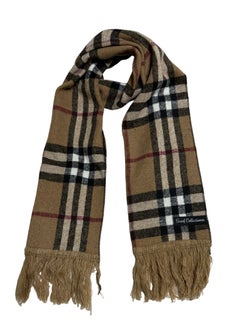 Buy Plaid Check/Carreau/Stripe Pattern Winter Scarf/Shawl/Wrap/Keffiyeh/Headscarf/Blanket For Men & Women - Small Size 30x150cm - P02 Camel in Egypt