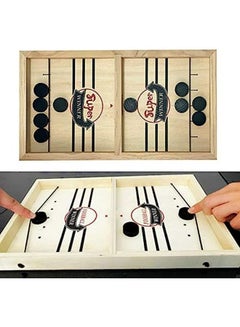 Buy Slingshot Table Hockey Party Game, Bouncing Chess Hockey Game, Table Desktop Battle 2 in 1 Ice Hockey Game, Winner Board Games Toys for Parent-Child (37x24x3.5cm) in Egypt
