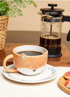 Buy Finley Fox Tea Cup And Saucer Set in Saudi Arabia