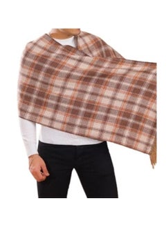 Buy Double Face Solid and Plaid Check Carreau Pattern Wool Winter in Egypt