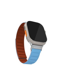 اشتري Silicone Reversible Magnetic Strap for Apple Watch Ultra 49/45/44/42MM Compatible with Series 8 | 7 | 6 | 5 | 4 | 3 | SE في الامارات