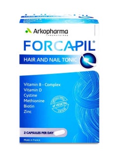 Buy Forcapil Hair + Nail Tonic 60 Capsules in Saudi Arabia