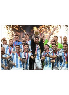 Buy Painting for the Argentina national team celebrating the Qatar World Cup 2022, size 60 x 40 cm in Saudi Arabia