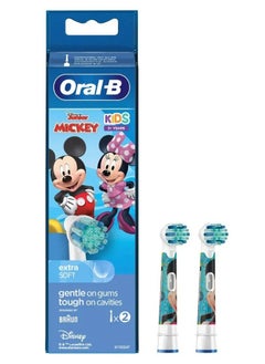 Buy Mickey Kids Power Replacement Brush Heads Pack of 2 in Saudi Arabia