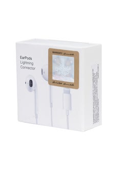 Buy Earphones with Lightning Connector Amazing audio experience and stylish performance White in Saudi Arabia